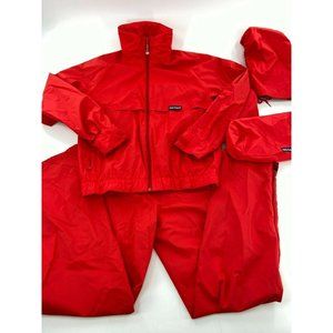 VNTG 2 Piece Helly Hansen Full Zip Windbreaker Rain Jacket Pants Men's Small Zip